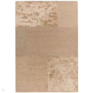 Tate Modern Plain Geometric Tonal Texture Metallic Shimmer Hand-Carved High-Density Wool&Viscose Sand Rug-Asiatic Carpets-Rug Love - The Most Loved Rug Store